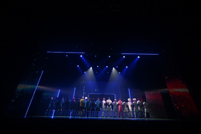 A scene from the final rehearsal of Blue Lock 4th STAGE